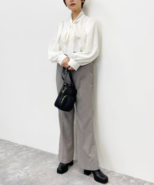 Heather（ヘザー）の「2WAYリボンボウタイブラウス　218862（シャツ/ブラウス・レディース・ホワイト/アイボリー/ブラック・FREE）」の8枚目の写真