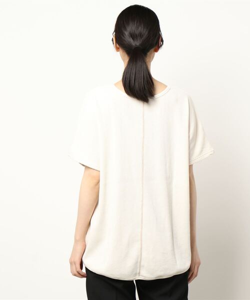 チチカカ（チチカカ）の「ワッフルドルマンＴシャツ（Tシャツ/カットソー・レディース・カーキ/ブラック/アイボリー・FREE）」の6枚目の写真