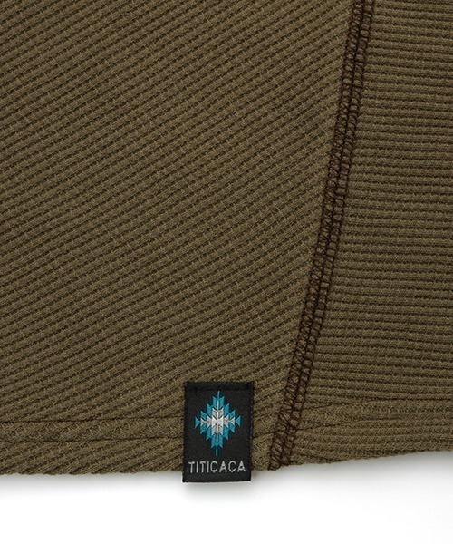 チチカカ（チチカカ）の「ワッフルドルマンＴシャツ（Tシャツ/カットソー・レディース・カーキ/ブラック/アイボリー・FREE）」の10枚目の写真