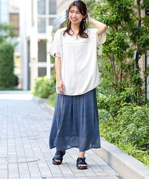 チチカカ（チチカカ）の「ワッフルドルマンＴシャツ（Tシャツ/カットソー・レディース・カーキ/ブラック/アイボリー・FREE）」の20枚目の写真