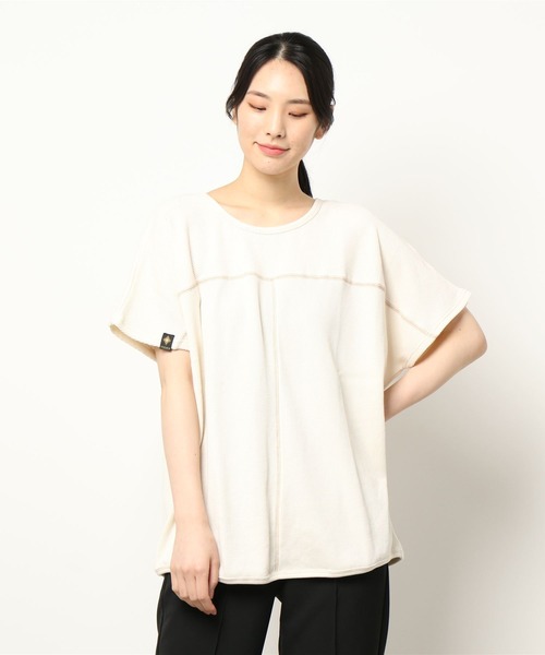 チチカカ（チチカカ）の「ワッフルドルマンＴシャツ（Tシャツ/カットソー・レディース・カーキ/ブラック/アイボリー・FREE）」の12枚目の写真