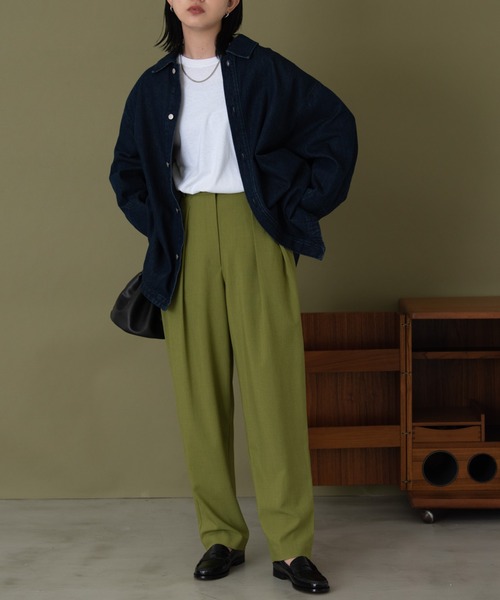 Aunt Marie's（アントマリーズ）の「バックレースアップオーバーデニムジャケット（デニムジャケット・レディース・ネイビー/ブラック・FREE）」の17枚目の写真