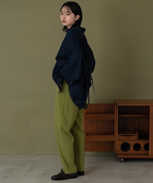 Aunt Marie's（アントマリーズ）の「バックレースアップオーバーデニムジャケット（デニムジャケット・レディース・ネイビー/ブラック・FREE）」の21枚目の写真