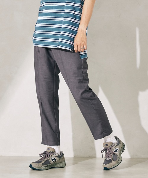 JOURNAL STANDARD relume（ジャーナルスタンダード　レリューム）の「【RE】スラックスイージーパンツ（その他パンツ・メンズ・ブラック/ベージュ/グレー/タン・MEDIUM/LARGE）」の2枚目の写真