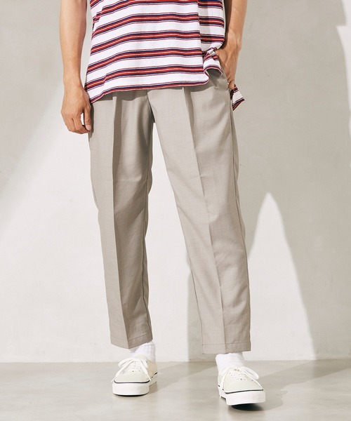 JOURNAL STANDARD relume（ジャーナルスタンダード　レリューム）の「【RE】スラックスイージーパンツ（その他パンツ・メンズ・ブラック/ベージュ/グレー/タン・MEDIUM/LARGE）」の7枚目の写真