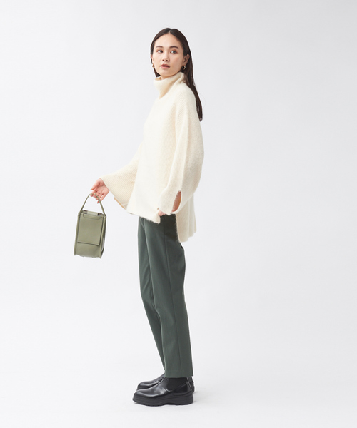 qualite（カリテ）の「片畦ラクーンタートルニットプルオーバー（ニット/セーター・レディース・アイボリー/ライトブルー/チャコールグレー・フリー）」の10枚目の写真