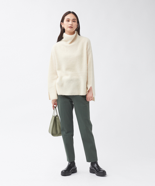 qualite（カリテ）の「片畦ラクーンタートルニットプルオーバー（ニット/セーター・レディース・アイボリー/ライトブルー/チャコールグレー・フリー）」の16枚目の写真