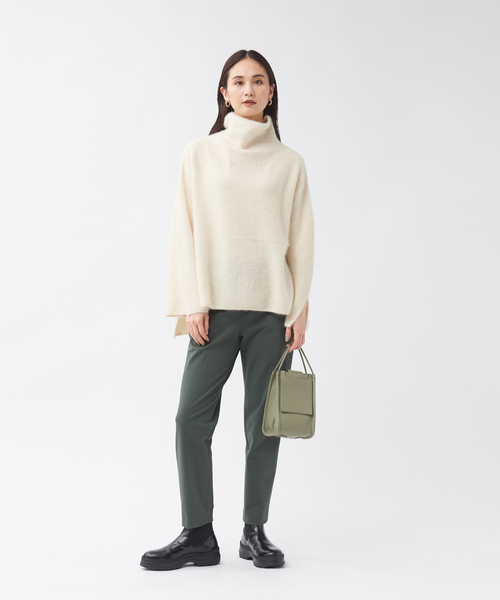 qualite（カリテ）の「片畦ラクーンタートルニットプルオーバー（ニット/セーター・レディース・アイボリー/ライトブルー/チャコールグレー・フリー）」の19枚目の写真