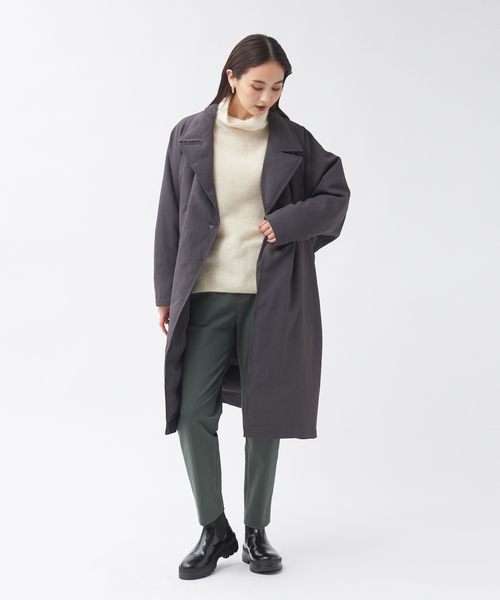 qualite（カリテ）の「片畦ラクーンタートルニットプルオーバー（ニット/セーター・レディース・アイボリー/ライトブルー/チャコールグレー・フリー）」の13枚目の写真