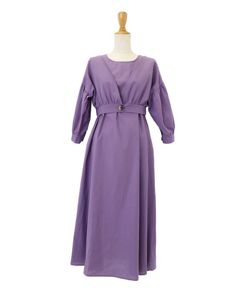 BLUEEAST（ブルーイースト）の「ボレロレイヤードワンピース（ワンピース・レディース・ブラック/パープル/グリーン・MEDIUM）」の12枚目の写真