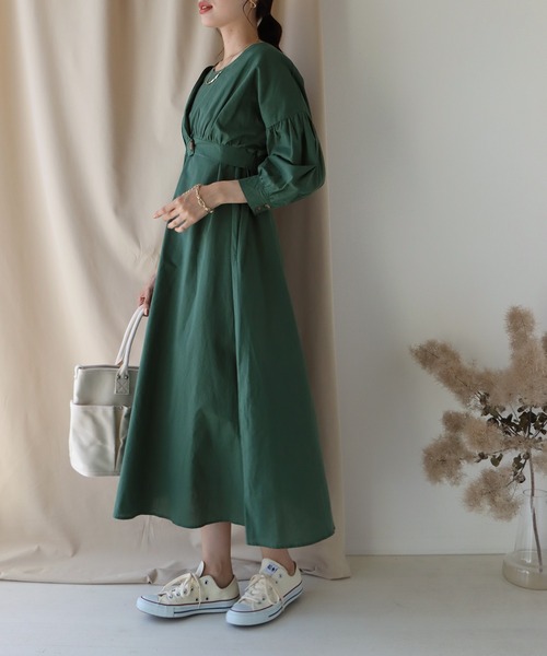 BLUEEAST（ブルーイースト）の「ボレロレイヤードワンピース（ワンピース・レディース・ブラック/パープル/グリーン・MEDIUM）」の5枚目の写真