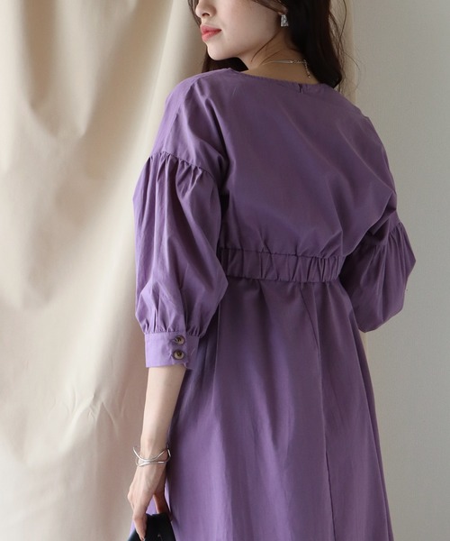 BLUEEAST（ブルーイースト）の「ボレロレイヤードワンピース（ワンピース・レディース・ブラック/パープル/グリーン・MEDIUM）」の7枚目の写真