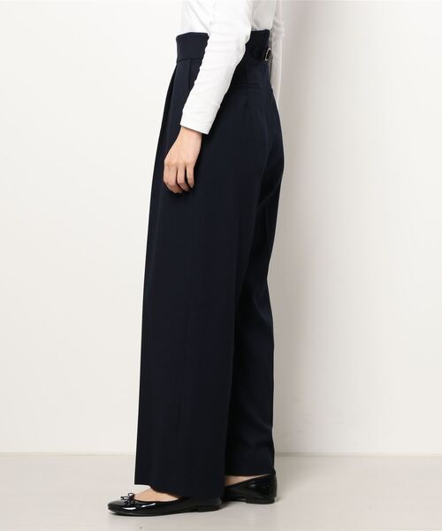 m.f.editorial（エムエフエディトリアル）の「エムエフエディトリアルレディース/m.f.editorial：Women ウーリッシュ セットアップ ワイドパンツ   （セットアップジャケット・スカートございます）（スーツパンツ・レディース・ネイビー・X-LARGE/LARGE/S/MEDIUM）」の2枚目の写真