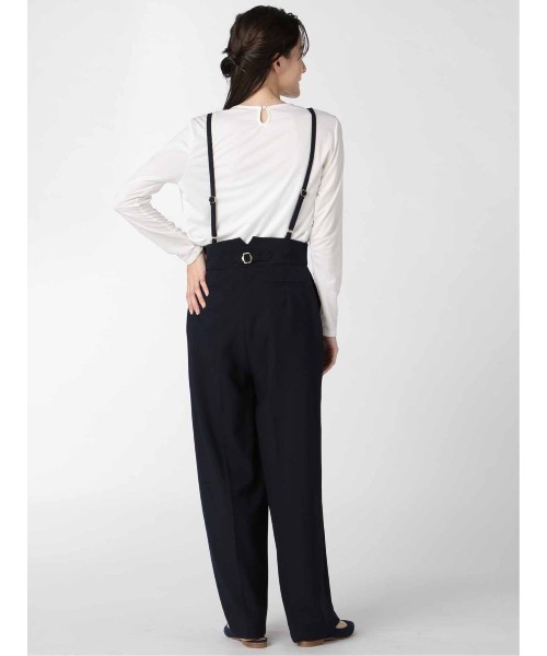 m.f.editorial（エムエフエディトリアル）の「エムエフエディトリアルレディース/m.f.editorial：Women ウーリッシュ セットアップ ワイドパンツ   （セットアップジャケット・スカートございます）（スーツパンツ・レディース・ネイビー・X-LARGE/LARGE/S/MEDIUM）」の11枚目の写真