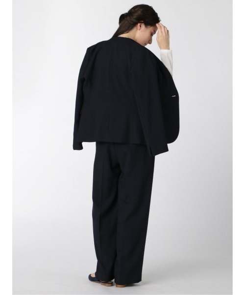 m.f.editorial（エムエフエディトリアル）の「エムエフエディトリアルレディース/m.f.editorial：Women ウーリッシュ セットアップ ワイドパンツ   （セットアップジャケット・スカートございます）（スーツパンツ・レディース・ネイビー・X-LARGE/LARGE/S/MEDIUM）」の13枚目の写真