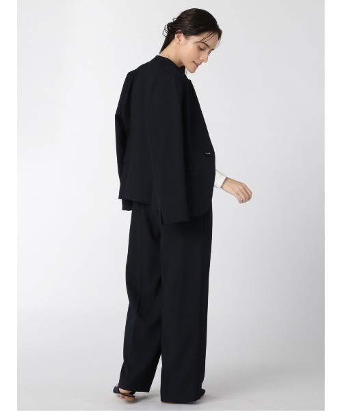 m.f.editorial（エムエフエディトリアル）の「エムエフエディトリアルレディース/m.f.editorial：Women ウーリッシュ セットアップ ワイドパンツ   （セットアップジャケット・スカートございます）（スーツパンツ・レディース・ネイビー・X-LARGE/LARGE/S/MEDIUM）」の14枚目の写真