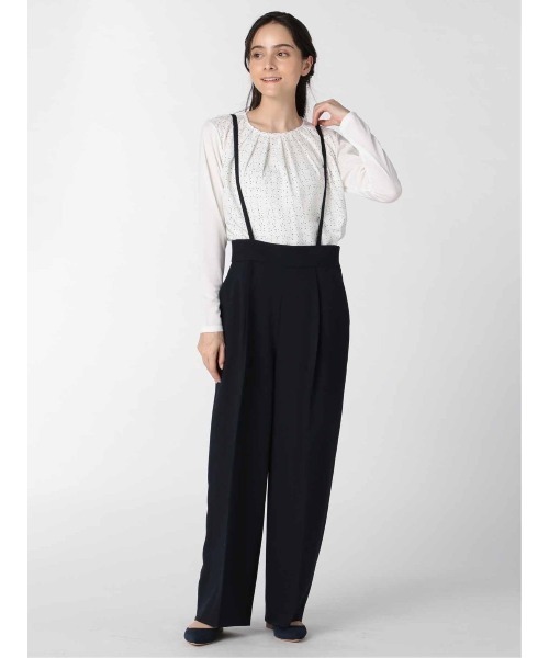 m.f.editorial（エムエフエディトリアル）の「エムエフエディトリアルレディース/m.f.editorial：Women ウーリッシュ セットアップ ワイドパンツ   （セットアップジャケット・スカートございます）（スーツパンツ・レディース・ネイビー・X-LARGE/LARGE/S/MEDIUM）」の17枚目の写真