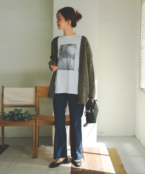 URBAN RESEARCH DOORS(アーバンリサーチドアーズ)の「ペルーニットカーディガン(カーディガン/ボレロ・レディース・ダークグレー/ネイビー/グレー・ONE)」の9枚目の写真