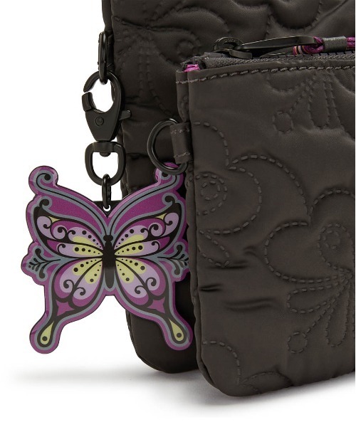 kipling（キプリング）の「【kipling/キプリング】 × Anna Sui / アナスイ デュオポーチ バタフライキルト（ポーチ・レディース・ブラック・FREE）」の6枚目の写真