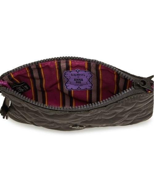 kipling（キプリング）の「【kipling/キプリング】 × Anna Sui / アナスイ デュオポーチ バタフライキルト（ポーチ・レディース・ブラック・FREE）」の7枚目の写真