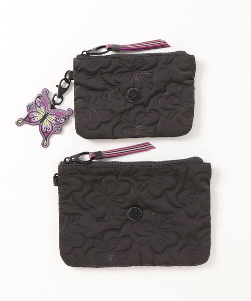 kipling（キプリング）の「【kipling/キプリング】 × Anna Sui / アナスイ デュオポーチ バタフライキルト（ポーチ・レディース・ブラック・FREE）」の5枚目の写真