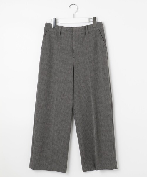 J.PRESS(ジェイプレス)の「【WEB限定カラーあり】【洗える】NEWESTバックピーチチェック ワイドパンツ(その他パンツ・レディース・グレー系3/ブラウン系3・7/13/11/9)」の6枚目の写真