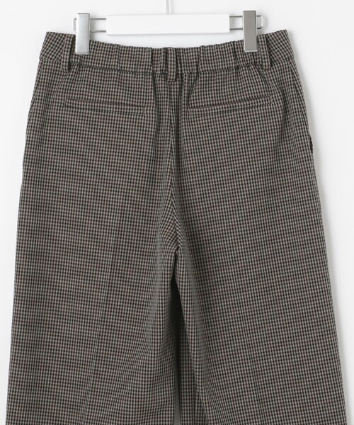J.PRESS(ジェイプレス)の「【WEB限定カラーあり】【洗える】NEWESTバックピーチチェック ワイドパンツ(その他パンツ・レディース・グレー系3/ブラウン系3・7/13/11/9)」の18枚目の写真