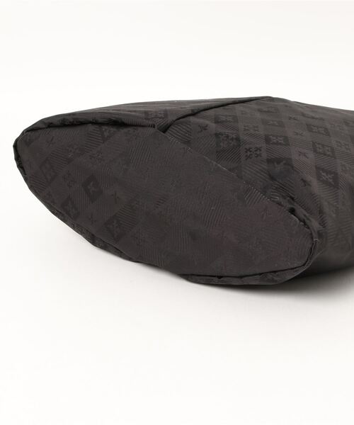 Daily russet(デイリー ラシット)の「【ナイロンジャガード】チェックダイヤ型底トートバッグ(L)(トートバッグ・レディース・ボルドー/ブラック/グレー/ブラウン/ネイビー・FREE)」の13枚目の写真
