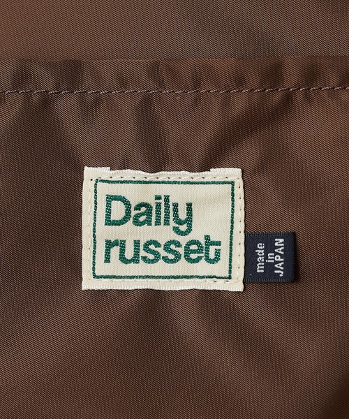 Daily russet(デイリー ラシット)の「【ナイロンジャガード】チェックダイヤ型底トートバッグ(L)(トートバッグ・レディース・ボルドー/ブラック/グレー/ブラウン/ネイビー・FREE)」の10枚目の写真