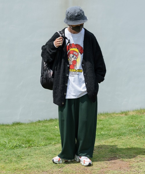 Perushu（ペルーシュ）の「【1周年記念アイテム】ビッグシルエットモヘアライクカーディガン（カーディガン/ボレロ・メンズ・ブラック/グレー/マスタード/ダークブルー/レッド系その他・MEDIUM/LARGE）」の6枚目の写真