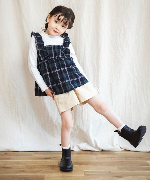 BRANSHES（ブランシェス）の「コーデュロイショートパンツ（その他パンツ・キッズ・ピンク/ライトベージュ・120cm/130cm/100cm/110cm/90cm/150cm/140cm）」の16枚目の写真