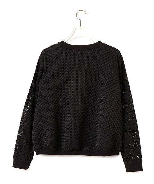 CAROLINA GLASER（カロリナ グレイサー）の「CAROLINA GLASER / キルティングレース トップス（その他トップス・レディース・ブラック/クリーム・ONE SIZE）」の17枚目の写真