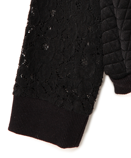 CAROLINA GLASER（カロリナ グレイサー）の「CAROLINA GLASER / キルティングレース トップス（その他トップス・レディース・ブラック/クリーム・ONE SIZE）」の8枚目の写真