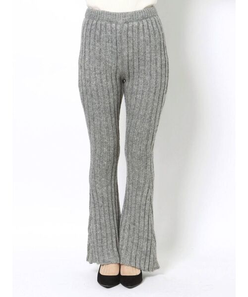 GYDA（ジェイダ）の「【セットアップ着用可】メランジヤーンフレアーニット パンツ（その他パンツ・レディース・チャコールグレー/グレー/ブラウン・FREE）」の20枚目の写真