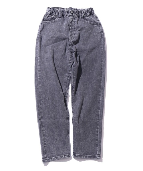 F.O.U（エフオーユー）の「F.O.U/エフオーユー 5ポケットスリムテーパードデニム デニムパンツ 10分丈 テーパード（デニムパンツ・キッズ・ブラック/ネイビー/ブルー・130/140）」の2枚目の写真