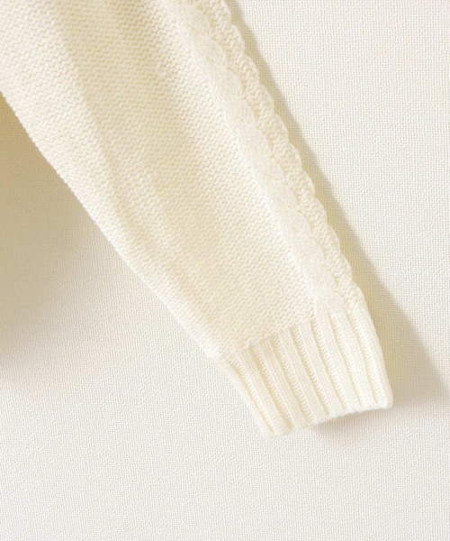 ZIP FIVE（ジップファイブ）の「【ZIP FIVE】ケーブルクルーニット（ニット/セーター・メンズ・ライトグレー/ブラック/ブラウン/アイボリー/杢グレー・MEDIUM/LARGE/X-LARGE）」の15枚目の写真