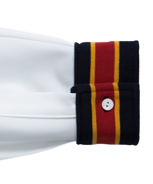 ROMANTIC CROWN（ロマンティッククラウン）の「☆LIMITED 【ROMANTIC CROWN】STRIPED CUFF SHIRT / ロマンティッククラウン ストライプ カフ ライン シャツ（シャツ/ブラウス・メンズ・ホワイト・SMALL/LARGE/X-LARGE/MEDIUM）」の8枚目の写真