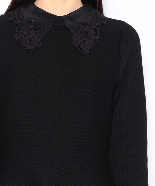 ANAYI アナイ コットン エンブロイダリー レース ブルゾン ブラック セール】 レースブルゾン （ブルゾン）｜ANAYI / アナイ ファッション