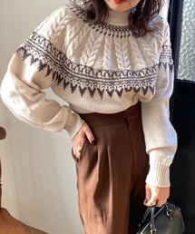 archives | 求心柄ニットプルオーバー(ニット/セーター)