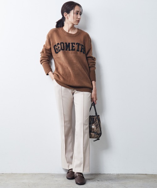 CHIC STYLE(シックスタイル)の「<大きいサイズ>ロゴジャガードニットプルオーバー シックスタイル(ニット/セーター・レディース・モカ/ブラック・4L/LL/5L/6L/3L/L)」の14枚目の写真