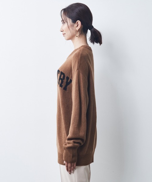 CHIC STYLE(シックスタイル)の「<大きいサイズ>ロゴジャガードニットプルオーバー シックスタイル(ニット/セーター・レディース・モカ/ブラック・4L/LL/5L/6L/3L/L)」の22枚目の写真