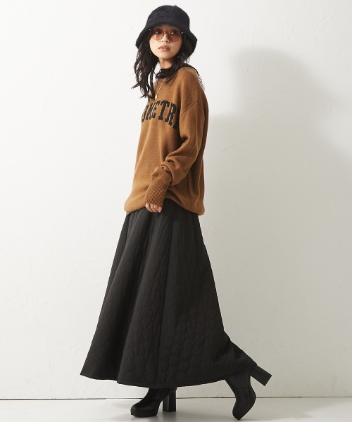 CHIC STYLE(シックスタイル)の「<大きいサイズ>ロゴジャガードニットプルオーバー シックスタイル(ニット/セーター・レディース・モカ/ブラック・4L/LL/5L/6L/3L/L)」の4枚目の写真