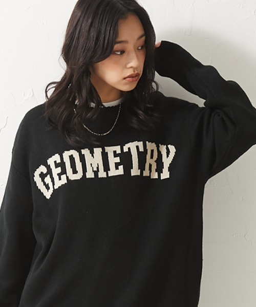 CHIC STYLE(シックスタイル)の「<大きいサイズ>ロゴジャガードニットプルオーバー シックスタイル(ニット/セーター・レディース・モカ/ブラック・4L/LL/5L/6L/3L/L)」の9枚目の写真