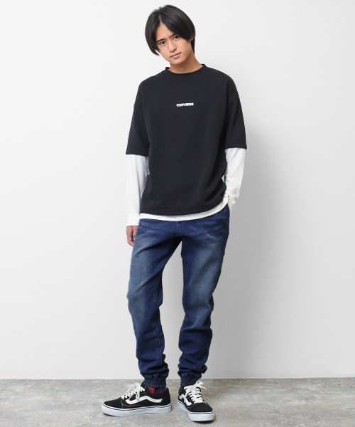 RAT EFFECT(ラットエフェクト)の「デニムスキニージョガーパンツ(デニムパンツ・キッズ・ブルー/ネイビー・120/130/140/150/160/170)」の9枚目の写真