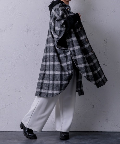 Adoon plain（アドーンプレーン）の「【Adoon plain】ポンチョコート（ポンチョ・メンズ・ベージュ系その他/グレー系その他/ブラック・FREE）」の14枚目の写真