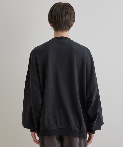 JUNRED（ジュンレッド）の「ビンテージカレッジルーズスウェットプルオーバー（スウェット・メンズ・チャコールグレー/ホワイト系その他/ミント・S/M/L）」の13枚目の写真