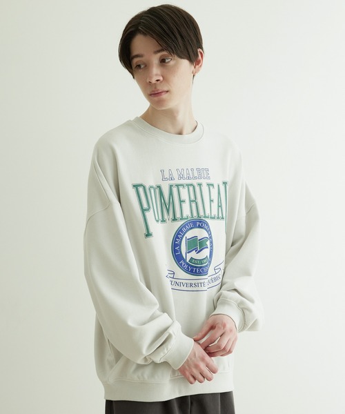 JUNRED（ジュンレッド）の「ビンテージカレッジルーズスウェットプルオーバー（スウェット・メンズ・チャコールグレー/ホワイト系その他/ミント・S/M/L）」の18枚目の写真