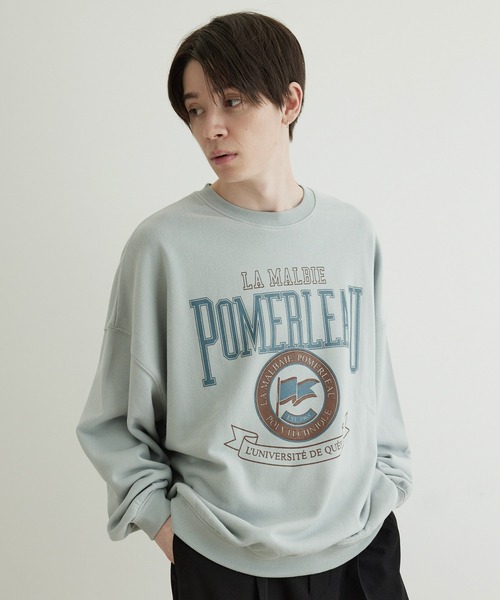 JUNRED（ジュンレッド）の「ビンテージカレッジルーズスウェットプルオーバー（スウェット・メンズ・チャコールグレー/ホワイト系その他/ミント・S/M/L）」の20枚目の写真