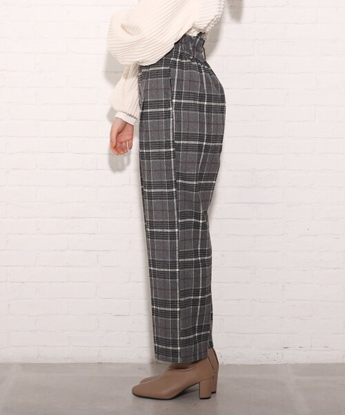 Cutie Blonde（キューティーブロンド）の「◆【S-L】サス付きチェックパンツ（その他パンツ・レディース・グレー系その他2/ブラック系1/ダークブラウン系1・01/02/03）」の5枚目の写真