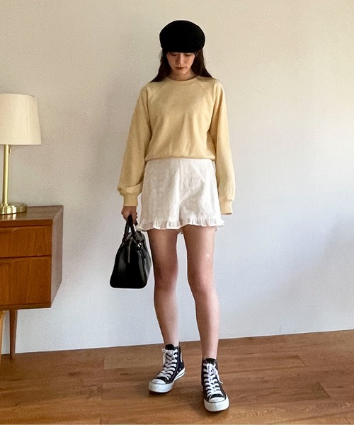 EPIMI E'PIMMY（エピミエピミー）の「〈Set upにも〉オリジナルeロゴスウェット（スウェット・レディース・ブラック/オートミール/杢グレー/クリーム・MEDIUM）」の12枚目の写真